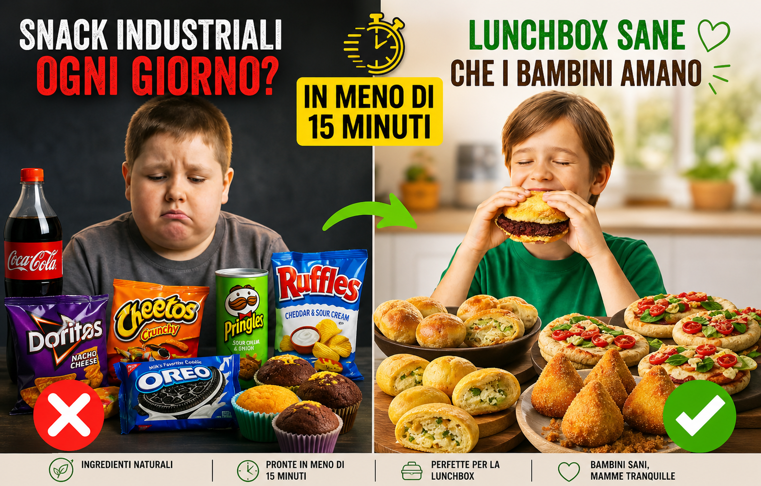 Merenda Felice — ricette per la merenda scolastica italiana